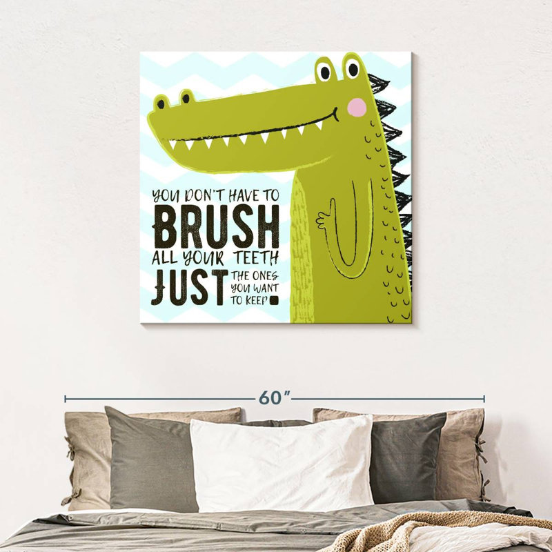 «Brush Dino», impression sur toile, H 39 po x l 39 po x P 1,25 po