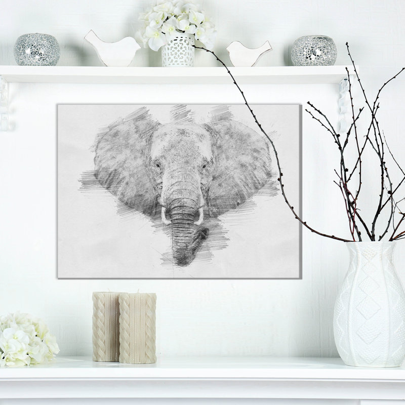 " Elephant ", 12" H x 20" W x 1" D