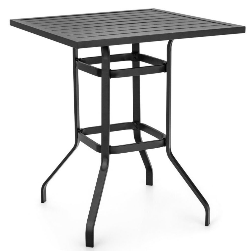 Square Metal Outdoor Bistro Table , 32'' in. W 32'' in. D Latitude Run®
