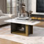 Ensemble de 2 tables basses modernes et luxueuses, petite table de bout carrée avec plateau spacieux et centre-129345703