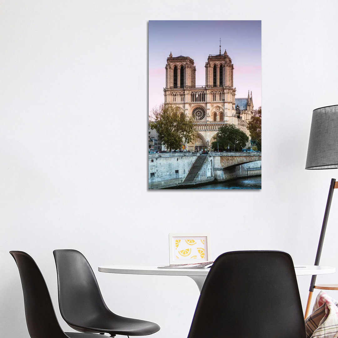 Notre Dame Sunset I by Matteo Colombo - Wrapped Canvas Print
