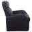 Cyrus Black 4-seater Home Theater with Wedge Console