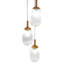 Luminaire suspendu Gala - bronze et transparent