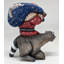 Figurine de chef-d'œuvre racoon en bois sculpté