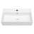 21" x 12" Wall Mount Bathroom Sink White Ceramic Rectangular Floating Vessel Sink with Overflow-125360020-125360023