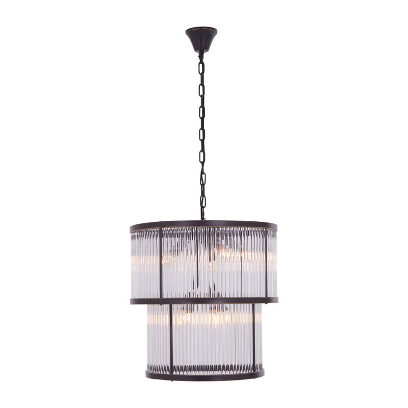 Conerly 9 - Light Drum Chandelier, Black