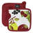 Lintex Cotton Potholder & Oven Mitt Set
