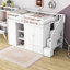Lit mezzanine simple avec tablettes et tiroirs Gilla par Harriet Bee-1839849685