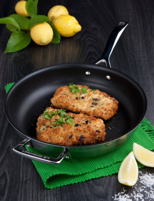 Le Creuset Classic Stainless Steel Round Nonstick Frying Pan, 12 In.
