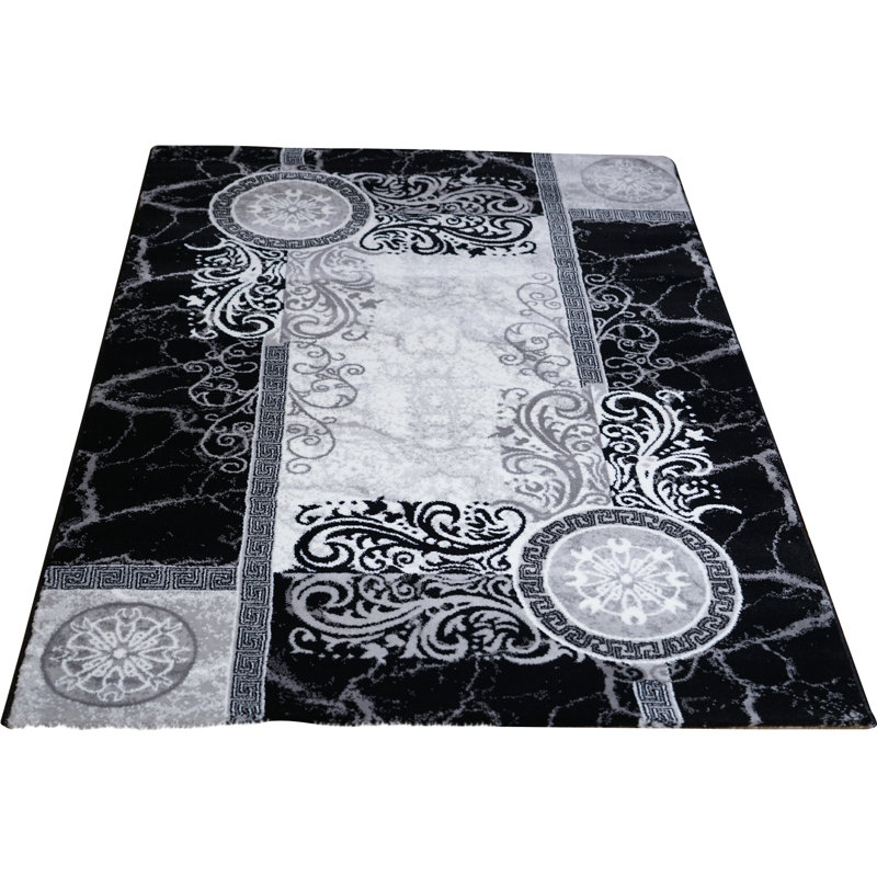 Massira Floral Area Rug, Rectangle 80 x 150cm