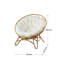 Fauteuil Papasan de 43,3 po de large Zayne