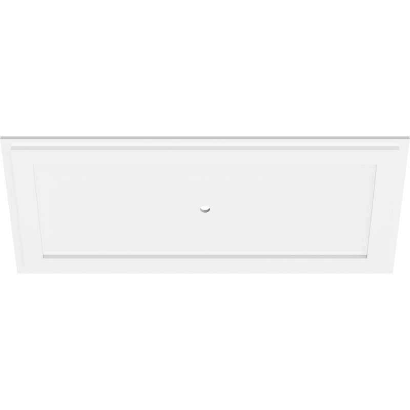 Médaillon de plafond rectangulaire rectangulaire en PVC de qualité architecturale, H 1 po x l 40 po x P 20 po