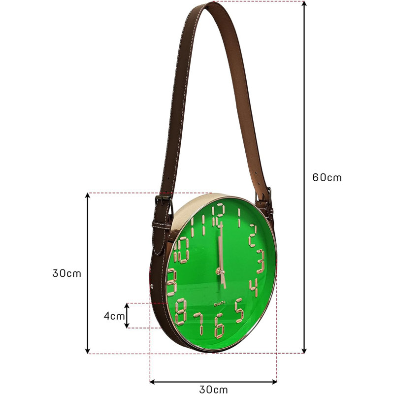 Allabaksh Wall Clock, Green