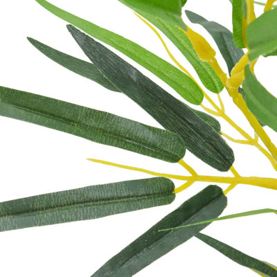 Faux Bamboo Tree Plant in Plastic Pot