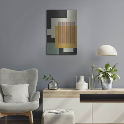Ivy Bronx «Abstract Geometric 17» par Gary Williams, art mural en métal