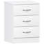 Maybery 3 - Drawer Bedside Table Nightstand-271345821