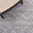 Marbella Flat Weave Wool/Cotton Geometric Rug in Gray-618227903