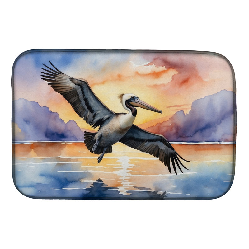 Tapis de séchage Pelican Fyling at Sunrise