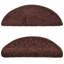 Carpet Stair Treads Brown 65x21x4 cm