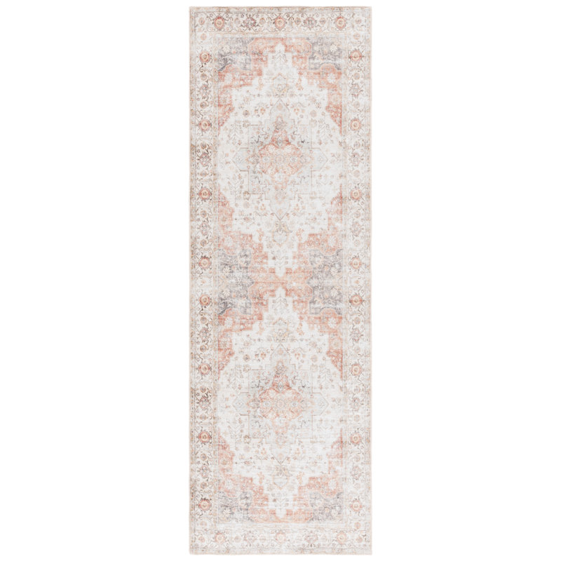 Tapis oriental performance lavable à la machine Shealin, Tapis de couloir 2 pi 6 po x 8 pi