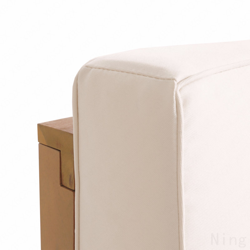 Banc d'angle droit X-Back, beige, Beige, Teck