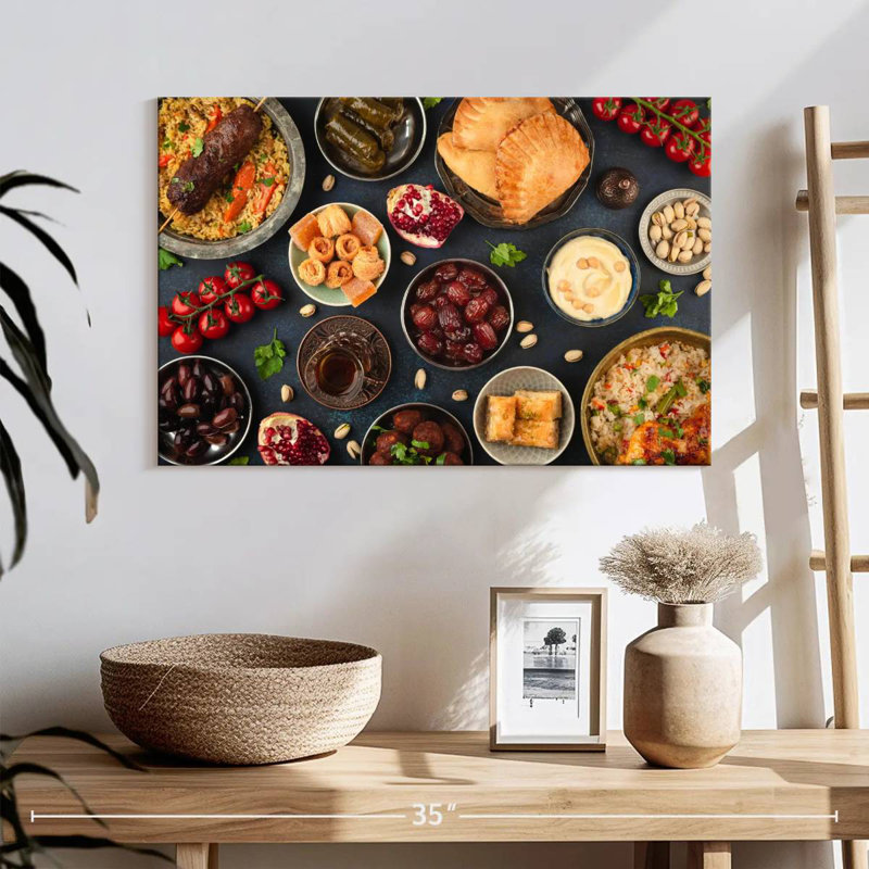 Ramadan Iftar Feast, 16" H x 24" W
