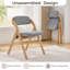 Ensemble de 4 chaises pliantes rembourrées en bois massif rembourrées pour l'intérieur et l'extérieur-539721510-539721511