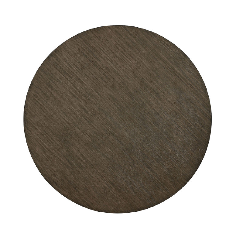 Table de salle à manger en bois massif avec tablette de style rustique