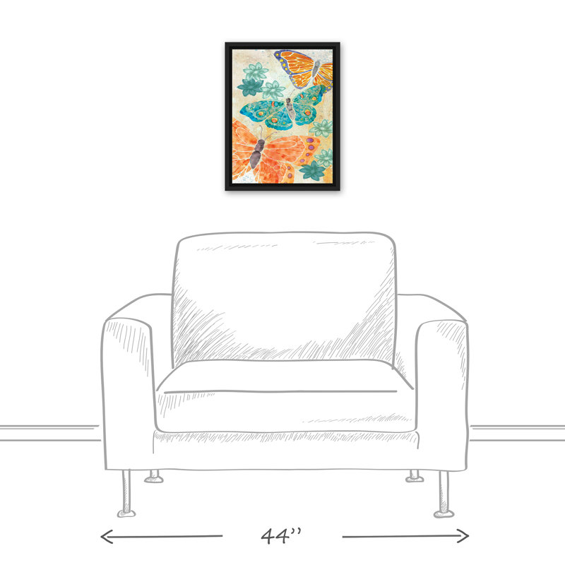 «Watery Butterflies», reproduction sur toile, H 17,75 po x l 13,75 po