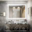Miroir de salle de bain sans cadre à 3 lumières DEL Adorna-2013597228