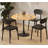 Mid Century Modern Oval Dining Table, MDF Top and Steel Base, Ideal for Compact Spaces and Elegant Dining Experiences-284212724