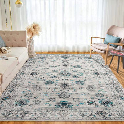 Holzhauer Area Rug with Non-Slip Backing
