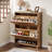 20 Pair Shoe Cabinet with 2 Flip Drawers, Entryway Shoe Storage Organizers with Adjustable Shelves-801981127