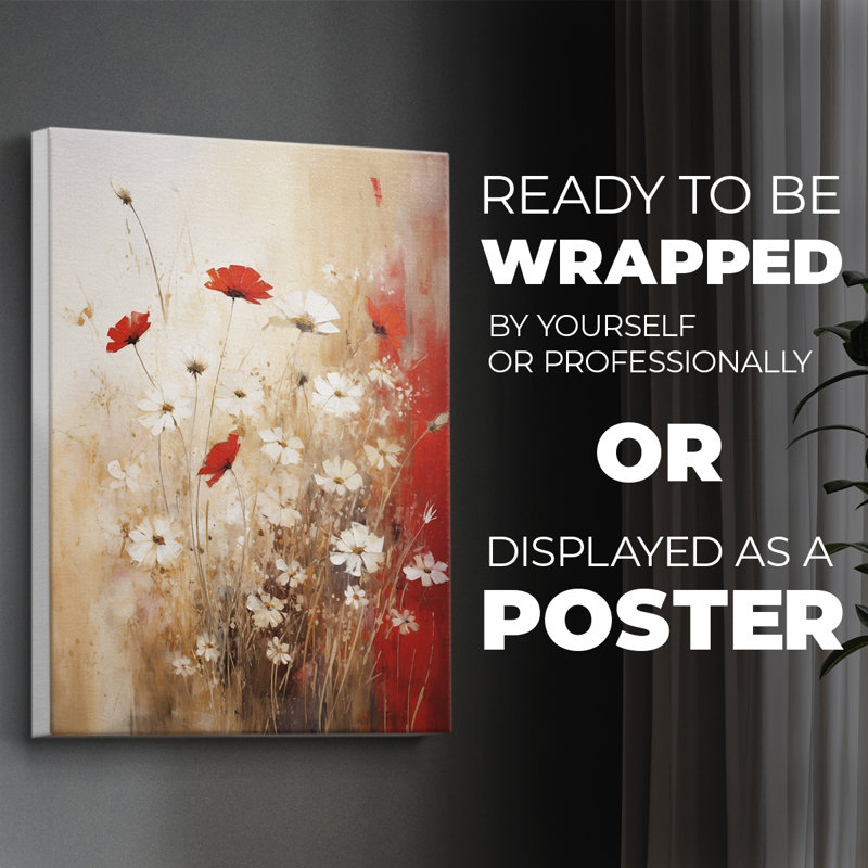 FLORAL Series CCCL - Impression sur toile seulement - NON-CADRE, H 60 po x l 40 po