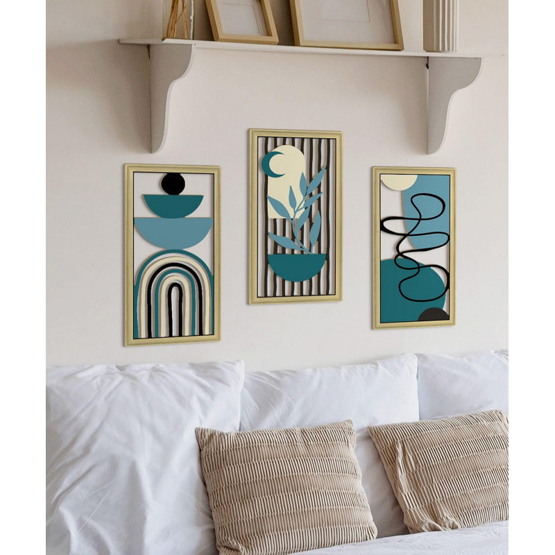 Ensemble d'art mural bohème abstrait Boho