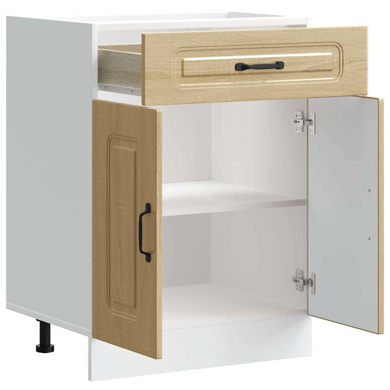 Kitchen Base Cabinet Kalmar Engineered Wood, Sonoma Oak