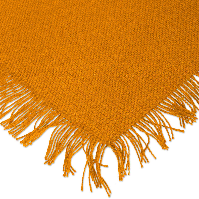 Laszlo Cotton Rectangle Placemat, Pumpkin Spice