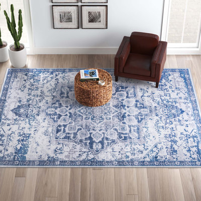 Tapis oriental gris / bleu Matsumura