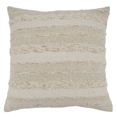 Amorette Fringe Square 100% Cotton Pillow Cover