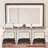 New Large Mirror Vanity Desk For Bed Room  , Modern Makeup Vanity Set With Power Outlet And Hair Dryer Holder, 5 Drawers , 3 Lighting Color Adjustable Dressing Table For Bedroom-1341829644