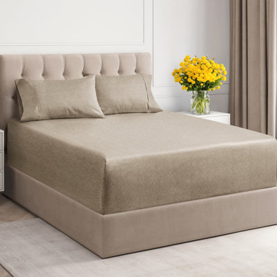 Ensemble de draps de luxe extra profonds - Ensembles de draps ultra doux et rafraîchissants