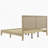 Solid Wood Platform Bed With Rattan-1875252785