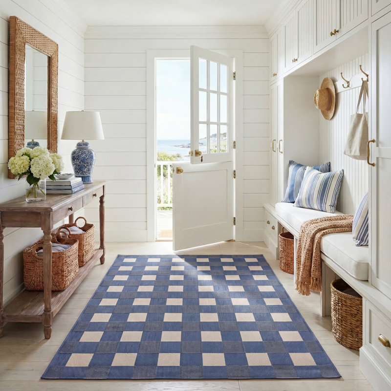 Tapis intérieur / extérieur Courtyard 6443, Rectangle 5 pi 3 po x 7 pi 6 po