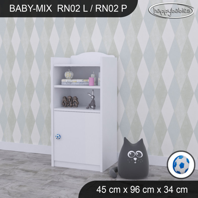 96cm H X 45cm W Kids Cube, White/Blue