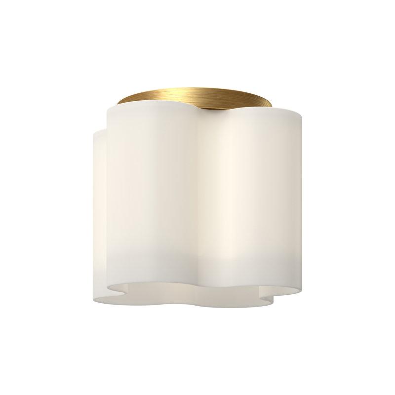Clover 1 - Light LED Flush Mount, Brushed Gold