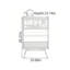 Commode d'appoint rétro avec rangement multifonctionnel-1875666503