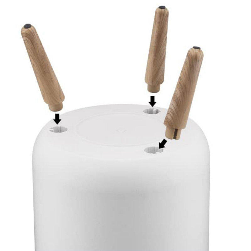 Garbage can with Press top Lid