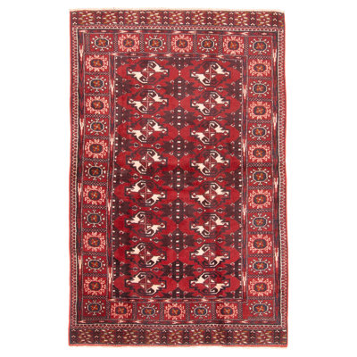 Teimani Red Rug 4'2" x 6'6"