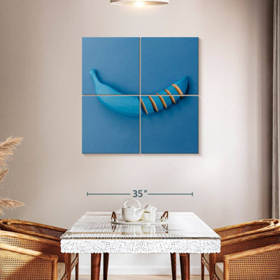 Tranche de banane bleue