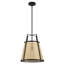 Luminaire suspendu noir mat 1 lumière